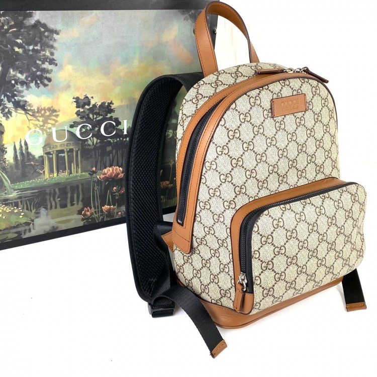 GUCCİ SUPREME EDEN SMALL BACKPACK TABA